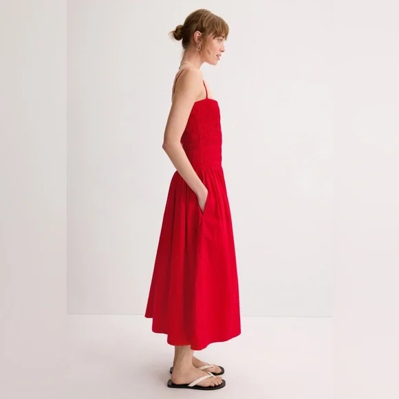 Madewell poplin Smocked Bodice Dress - Picture 8 of 11